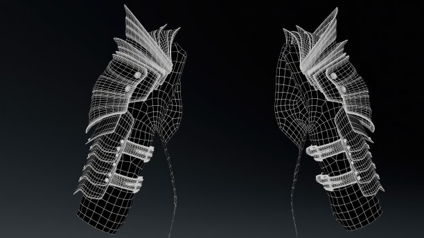 女性盔甲的背景渲染。三维渲染图片下载