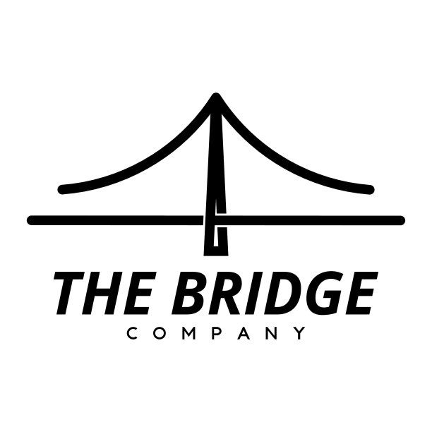 简单线条桥标图片下载