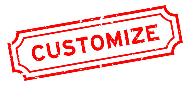 垃圾红色定制字橡胶印章白色背景图片下载