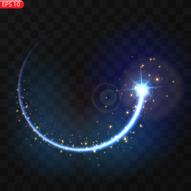 闪闪发光的蓝星图片下载