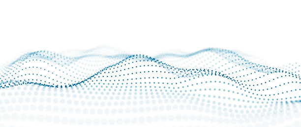 抽象数字背景。网络连接结构。大数据。未来主义抽象浪潮。3 d渲染。图片下载