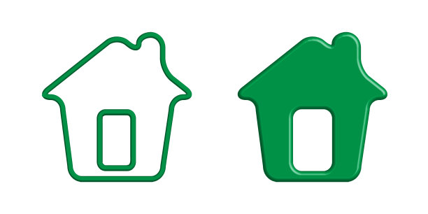 插图矢量图形的主页图标模板图片下载