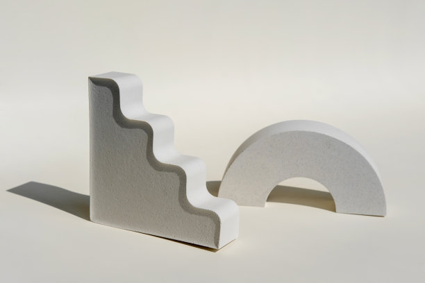 裙台呈阶梯状，半圆形几何形式为产品广告。的背景。陈列柜，陈列柜。现代抽象底座显示化妆品，肥皂，物品的介绍。最小设计平台图片下载