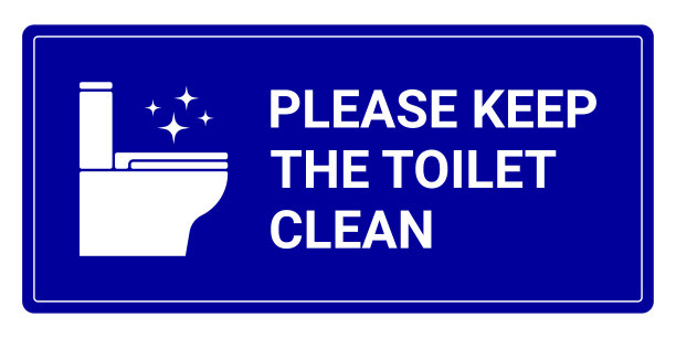 保持厕所清洁的标志图片下载