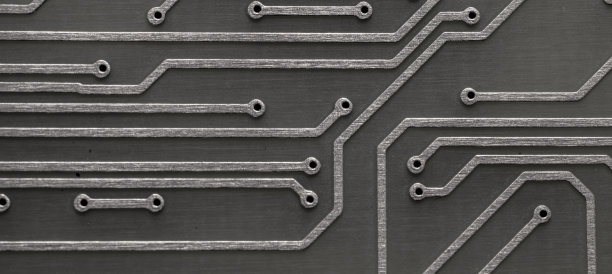 印刷电路。轨道布局。印刷电路板图片下载