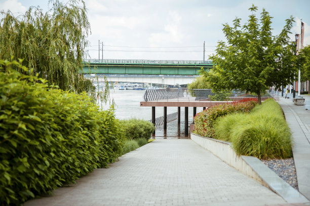 贝尔格莱德的滨河步道图片下载