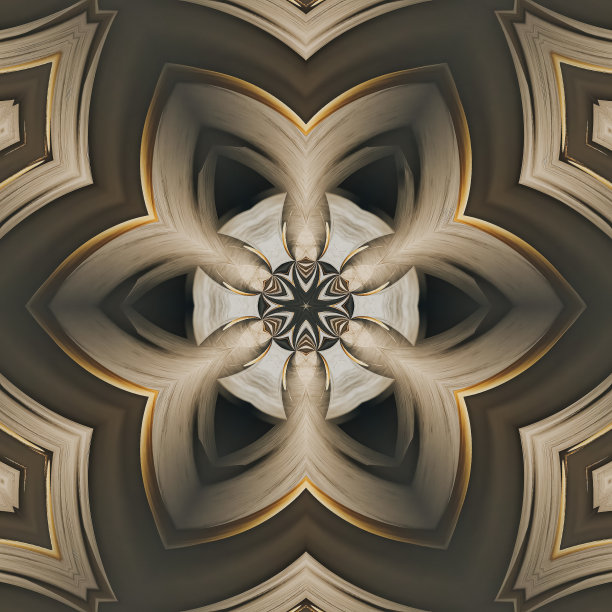 万花筒，宫殿或清真寺的圆顶，从下面观看图片下载