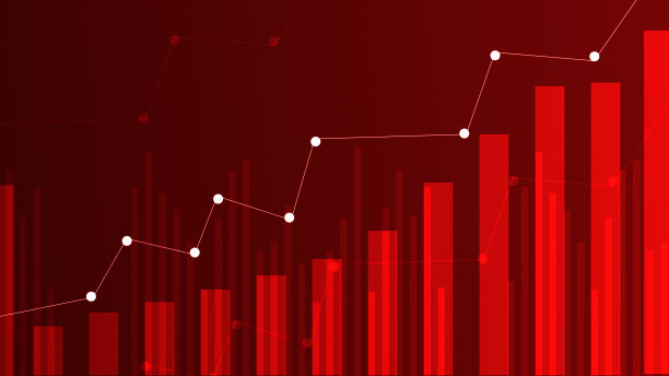 蜡烛棒图表股票市场投资交易，看涨点，看跌点。图形矢量设计的趋势图片下载