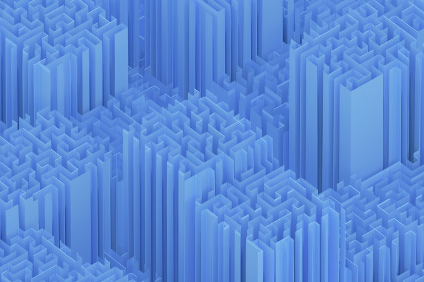 迷宫,迷宫。商业战略，分析和智慧城市概念图片下载