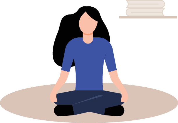 这个女孩正在冥想以求心灵的平静。图片下载