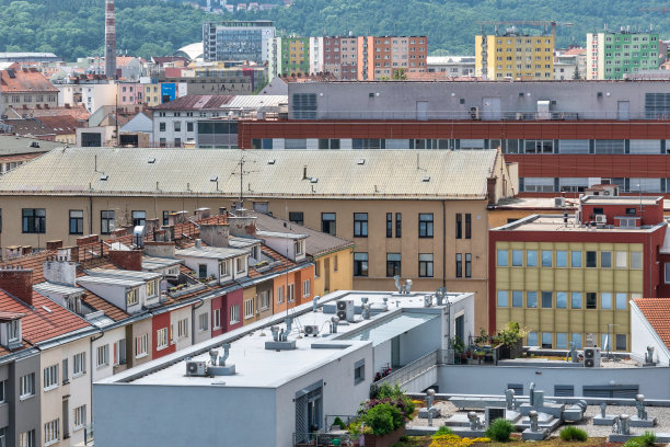 布尔诺，捷克共和国的城市景观图片下载