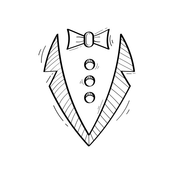 手绘套装图标矢量设计。图片下载