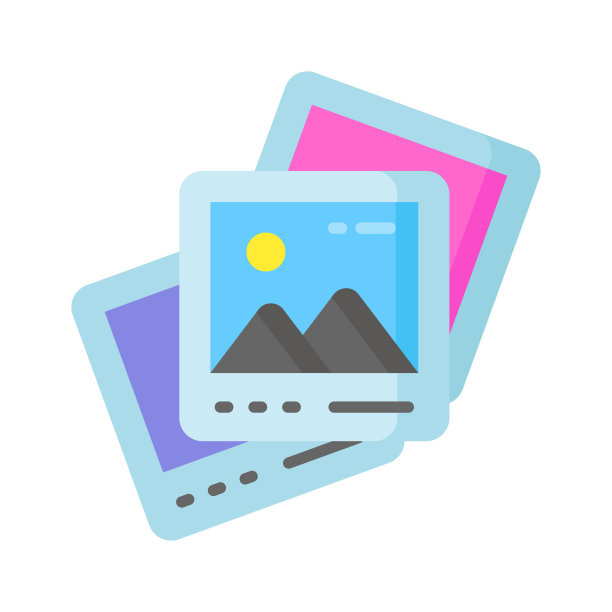 一个美丽的景观图像在现代风格的图标，易于使用的图标图片下载