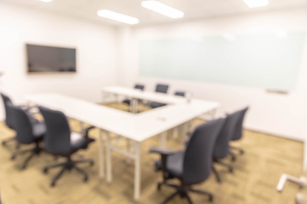 抽象模糊办公室内部背景图片下载