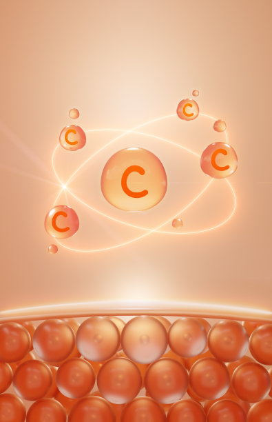 胶原蛋白精华油滴在松弛的皮肤DNA细胞上，皮肤修复，保湿霜，胶原蛋白精华，广告背景准备使用，3D渲染图片下载