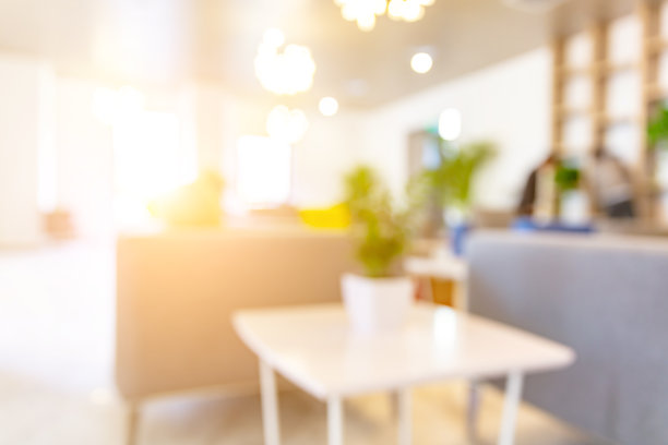 接待区背景散焦图片下载