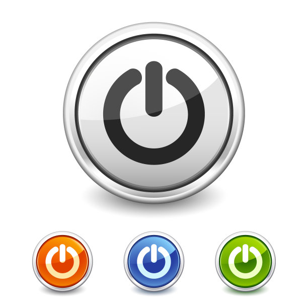 电源按钮有四种颜色图片下载