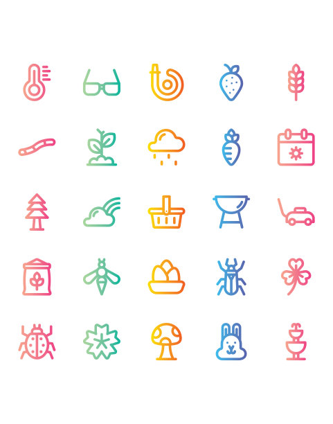 弹簧图标设置30孤立在白色背景上图片下载