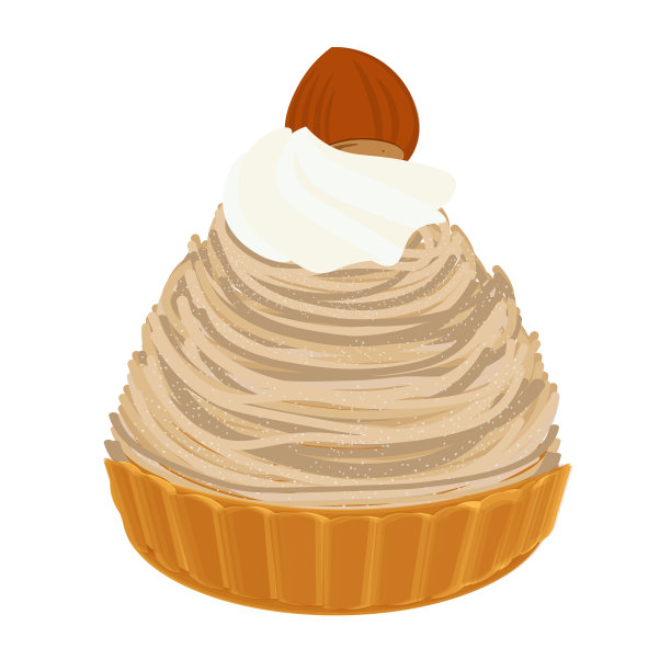 勃朗峰栗子蛋糕图片下载