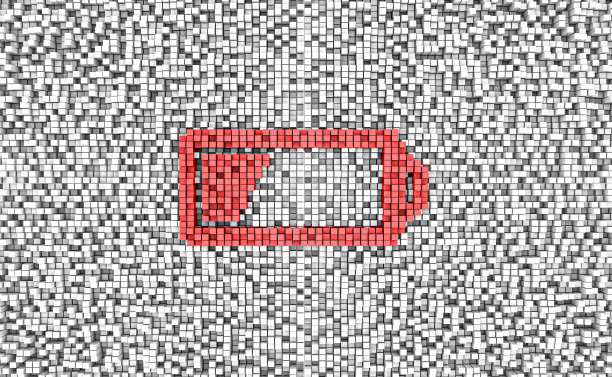 电池符号上的立方体形状图片下载