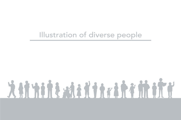 多样性的影像轮廓图片下载