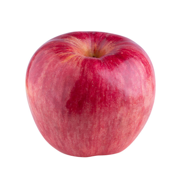 白色背景上孤立的红苹果图片下载