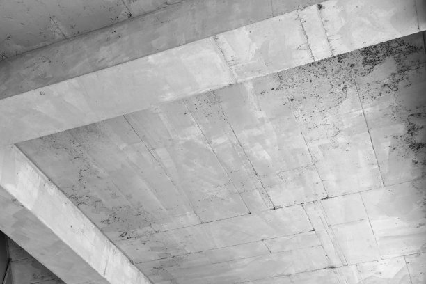 抽象混凝土建筑背景照片，吊顶构造图片下载