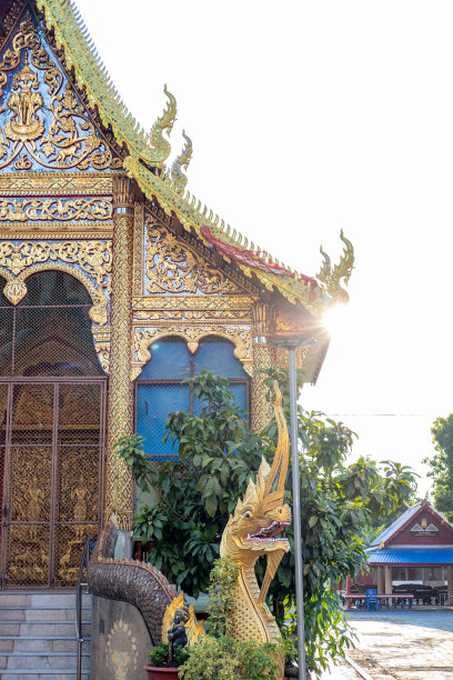 泰国大理石寺，清迈旅游地标，泰国大理石寺图片下载