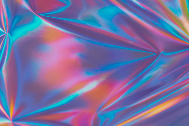 抽象霓虹全息金属箔背景在80年代，90年代的风格图片下载