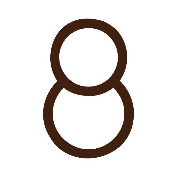 简单可爱的雪人图标图片下载