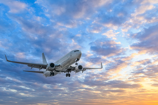 飞机在空中离开地面图片下载