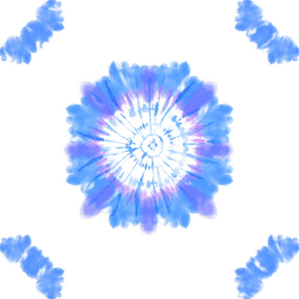 靛蓝图案扎染条纹图案墨水背景嬉皮士染料绘制扎染漩涡Shibori扎染抽象蜡染无缝图案图片下载