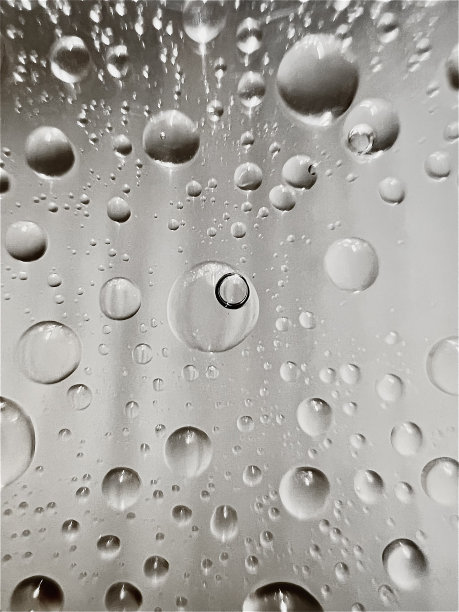 水滴气泡白灰黑背景图片下载
