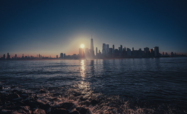 美国纽约的日出图片下载