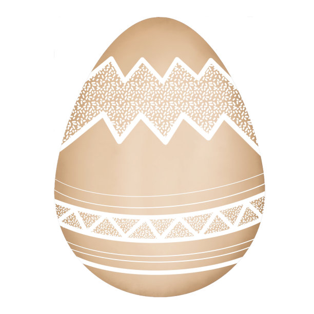 复活节剪贴画快乐。水彩绿色鸡蛋插图孤立在白色背景。图片下载