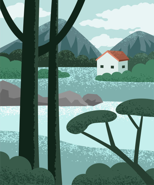 自然景观海报图片下载