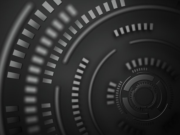 3d背景图片说明。技术高科技渲染。三维几何抽象壁纸。数字设计图形艺术。未来科技元素。展示装饰海报模板背景空间图片下载