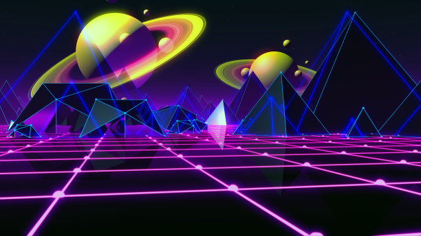 80年代复古风格背景图片下载