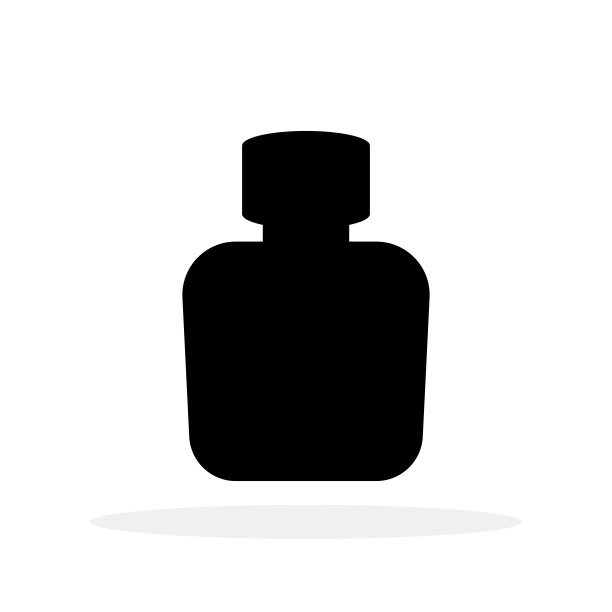 一瓶香水。香水瓶的轮廓。香水瓶图标。图片下载