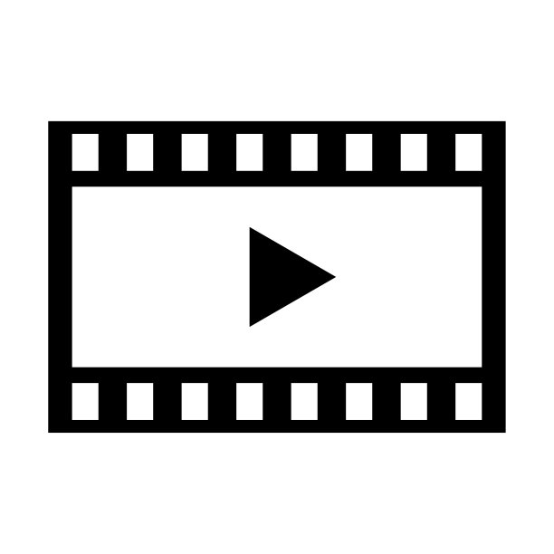 播放电影图标。播放视频图标。矢量插图。股票的照片。图片下载