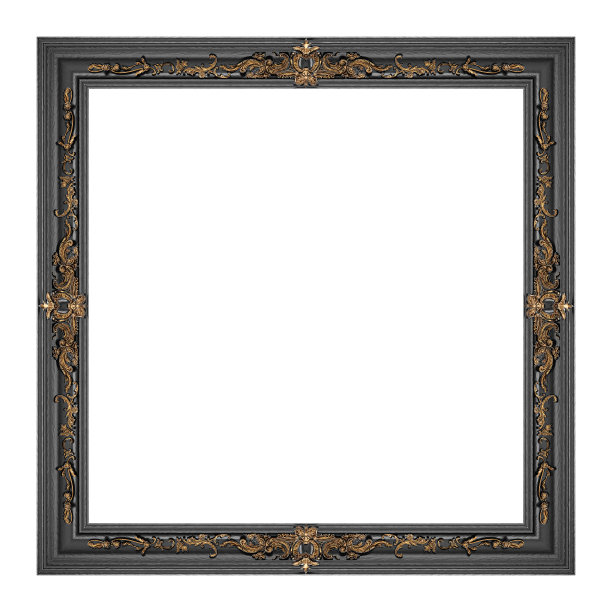 复古经典的黑色相框图片下载