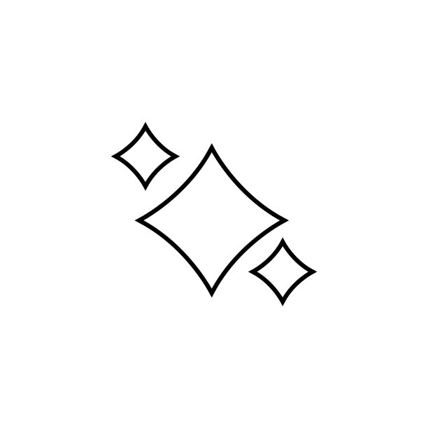 闪亮图标，干净的星星，闪闪发光的设置线图标，标志孤立的白色背景图片下载