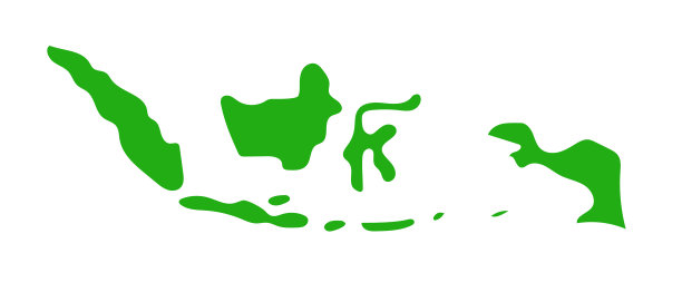 简单的印尼地图。印尼的地图。向量。图片下载