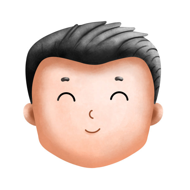 水彩插图快乐的男孩孤立在白色的背景。图片下载