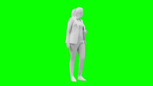 3D人物低聚字符图片下载