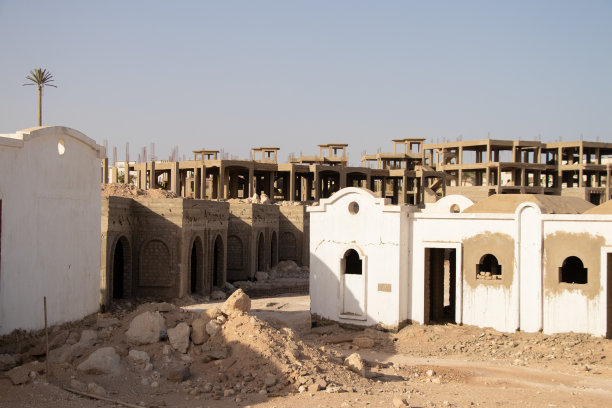 埃及沙姆沙伊赫的未完工酒店图片下载