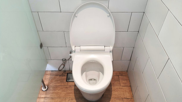 清洁公共卫生间内部装饰的马桶图片下载