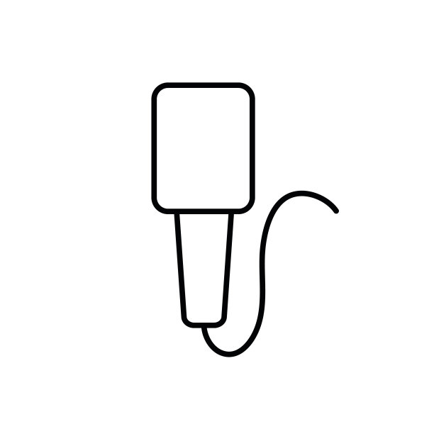 麦克风线图标，标志矢量图片下载