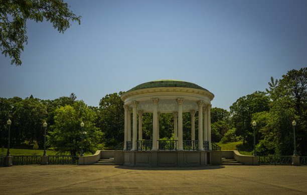 公园里的亭子图片下载