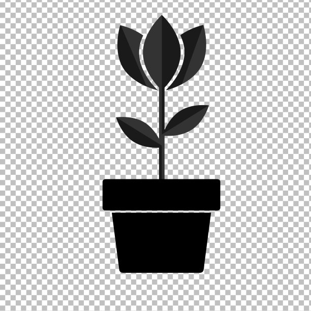 平玫瑰花图标图片下载